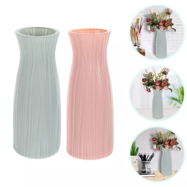 2 Pcs Hydroponische Vasen Moderne Keramikvase Blumenvase Leichter Luxus