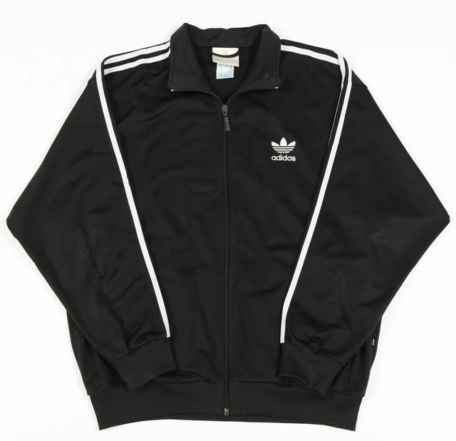 Giacca ADIDAS Originals vintage in perfette condizioni | Uomo M | Tuta a trifoglio retrò cerniera anni '90