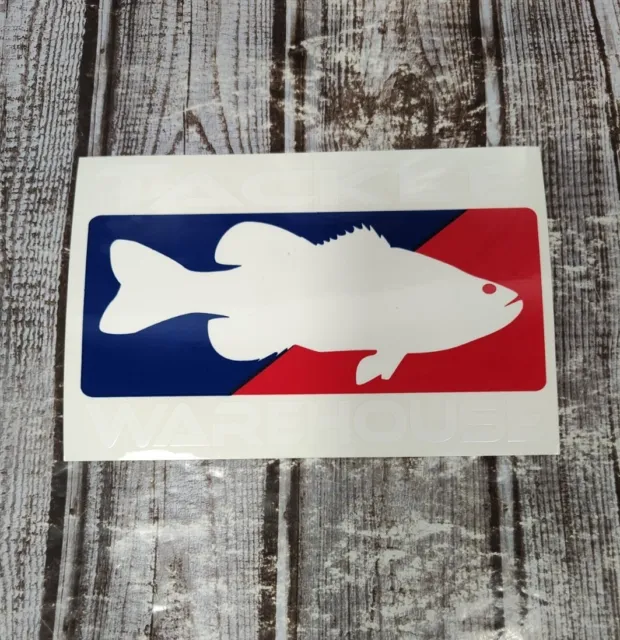 TACKLE WAREHOUSE STICKER Red White Blue 4x6 Brand New $10.45