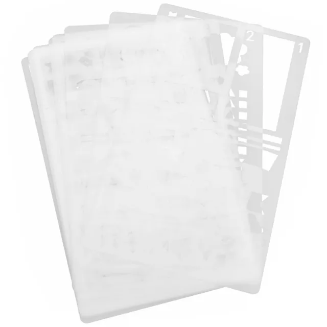 12 Pcs Decorative Planner Stencil Kid Art Supplies DIY Graffiti Spray Painting