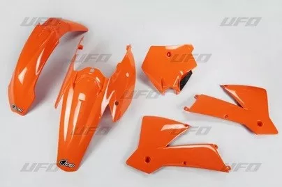 Kit plastique UFO motocross KTM SX 125 / 250 année 2004 orange origine
