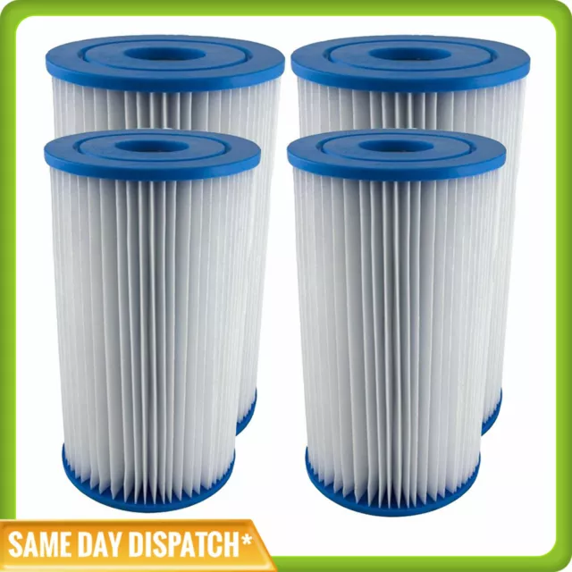 4 x INTEX TYPE A / KRYSTAL CLEAR POOL CARTRIDGE FILTER ELEMENT