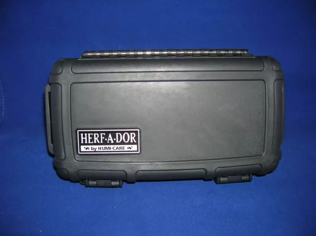 Herf A Dor X10 Black Cigar Caddy Humidor Waterproof Holder Case Humi Care - NEW 2