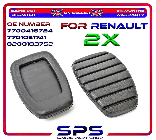 thumbnail image 2 of RapidPart Brake & Clutch Pedal Pads Set For Renault Megane, Laguna, Clio, Kangoo, Scenic (8200183752) 2 of 3