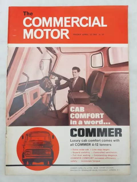 COMMERCIAL MOTOR MAGAZINE APR 10 1964 VOL.119 NO. 3060 "Commer Luxury Cab"