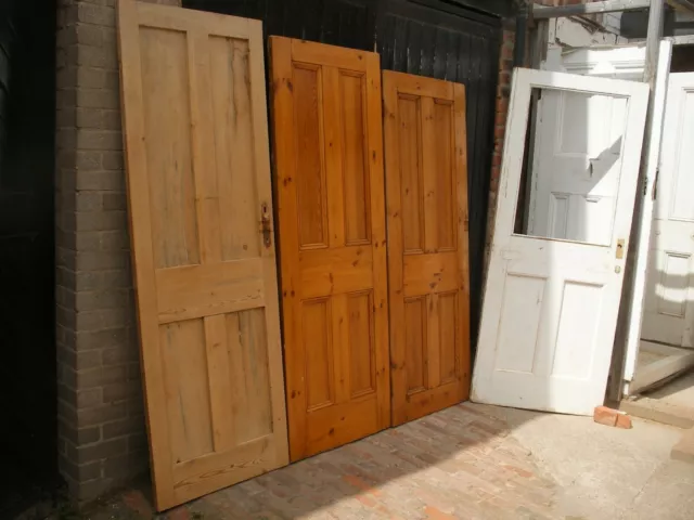Reclaimed Victorian 4 panel doors. (unrestored)