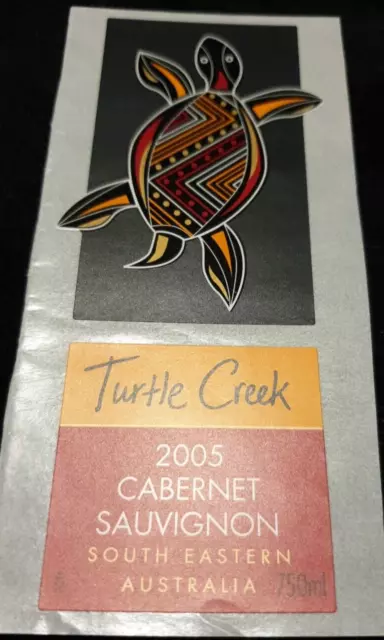 Turtle Creek 2005 Cabernet Sauivgnon South Eastern Australia Wine Label