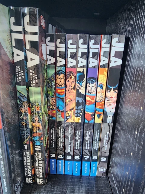 JLA vol 1 2 3 4 5 6 7 8 9 tpb deluxe MORRISON omnibus TP oop (1, 2 hardcover)