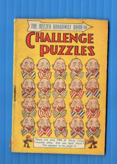 Magic puzzles & tricks Free give-away circa 1930-40's.with Beezer comic  #101