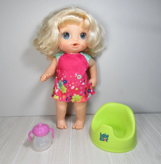 BABY ALIVE POTTY Dance Doll w/ Green Potty Chair seat bottle 29.99