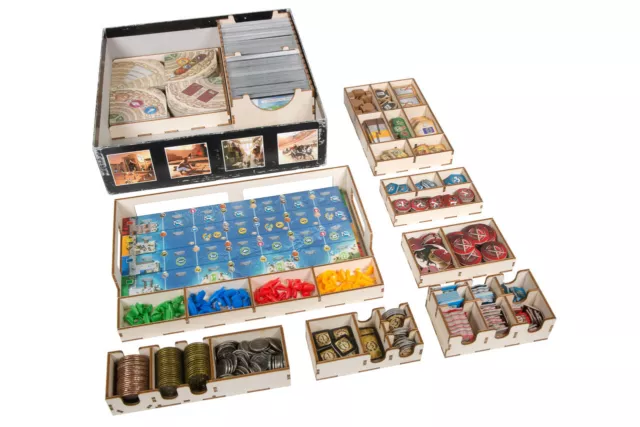 7 Wonders game ( (1st edition) ) - Wondrous Fleet Organizer plus promo cards