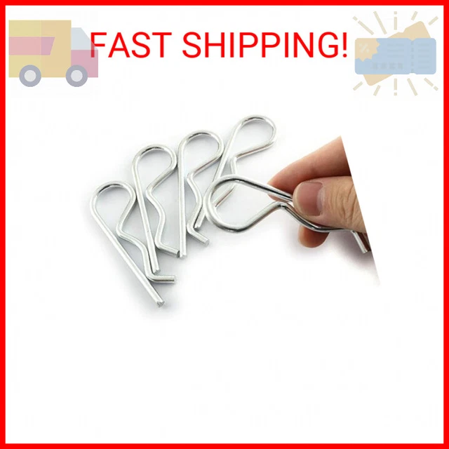 LQ Industrial 5 PCS R Clips Spring Retaining Wire Hair Pins Lynch Cotter M4x85