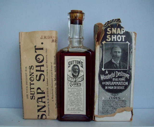 Western Cure Bottle, Label, Box, Advertising Flyer, For Man or Beast