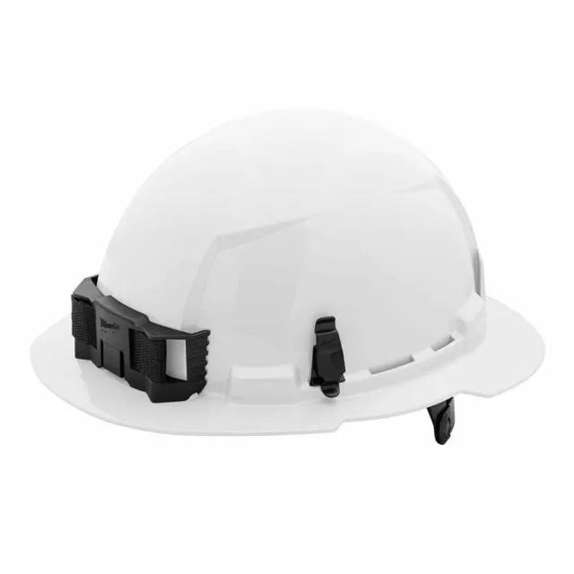 Milwaukee 48-73-1121 White Full Brim Hard Hat with 6PT Ratcheting Suspension