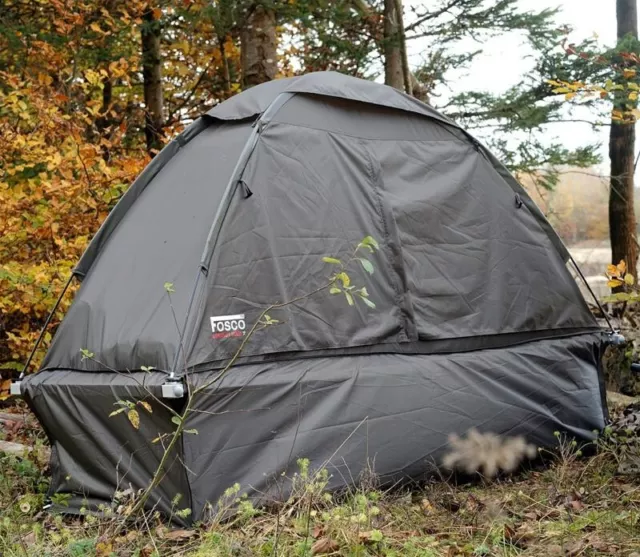 Tente De Camping Fosco 1 Personne Vert Pour Lit De Camp 313285