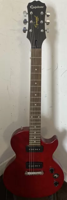 Epiphone Les Paul LP Electric Guitar P-90 Pickups Red (FAST & FREE UK SHIPPING)