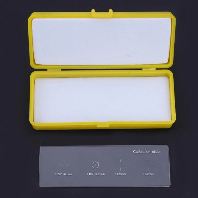 MICROSCOPES CALIBRATION SLIDE Microscopes Stage Lens Micrometers ...