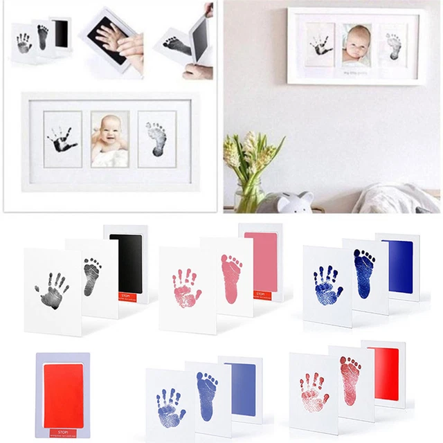 BABY INKLESS HANDPRINT and Footprint Kit Inkless Infant Hand Foot Stamp