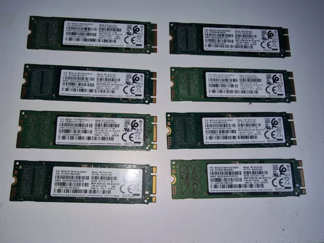 Job lot 8 x  SSD 128GB M.2 SATA   *Special Delivery*