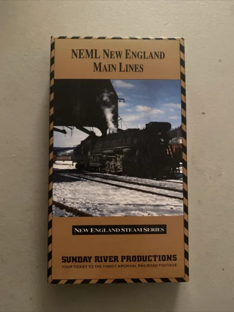 NEW ENGLAND SERIES 6 Mainline Steam VHS Sunday River Productions 1990 Maxell