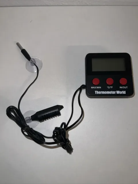Digital Reptile Tank Thermometer Hygrometer Humidity Vivarium Incubator -IN-010.