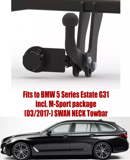 Swan Remorquage Barre Pour BMW 5 Série G31 Break (2017 & 7 Pin Bypass Relais Kit