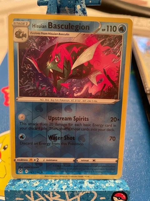 Hisuian Basculegion 045/196 Reverse Holo Rare Lost Origin Pokemon Cards TCG Mint
