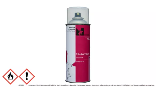 Spray Iveco LKW IC-102-98 Rosso Vigili Del Fuoco Acryl-1-Schicht (400ml)