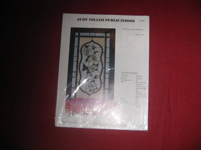 Tiffany-Vorlagen , Fensterbilder , Judy Miller , JM 8 Victorian Wild Rose