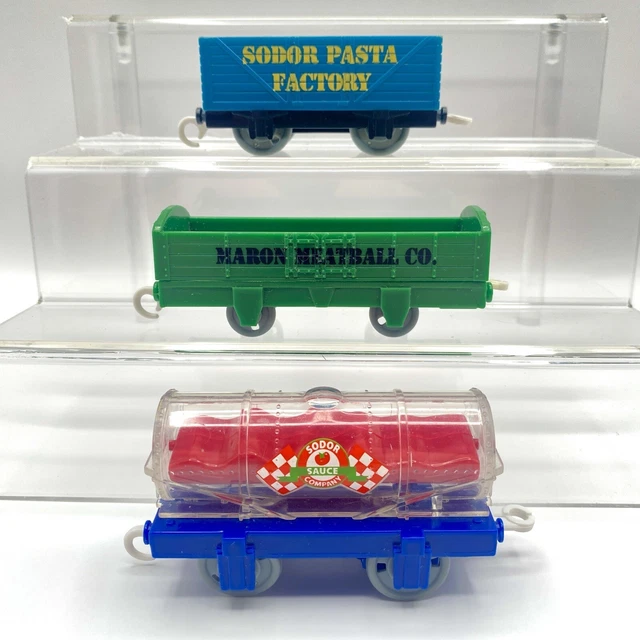 THOMAS & FRIENDS Trackmaster Cargo Car Lot - Sodor Pasta Meatball ...
