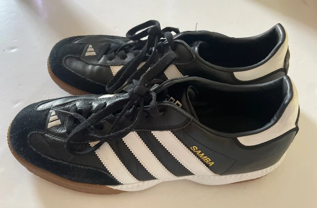 ADIDAS SAMBA EVM 004001-Men's Black and White Soccer Shoes-Size 6.5 $29.95  - PicClick