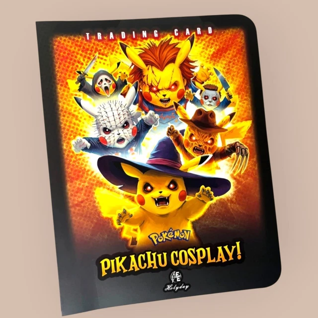 Detective Pikachu Pokemon Legendary Cute Cosplay Doujin ACG HOLO Card NM