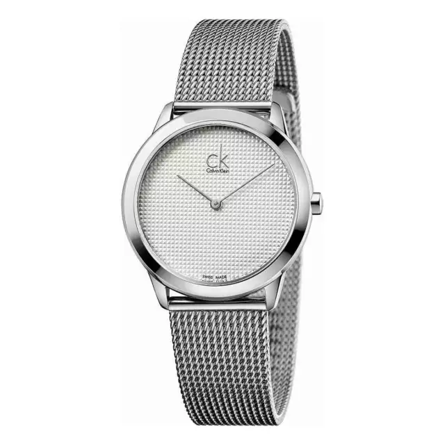 Womens Wristwatch CK CALVIN KLEIN MINIMAL K3M2212Y Stainless Steel Mesh