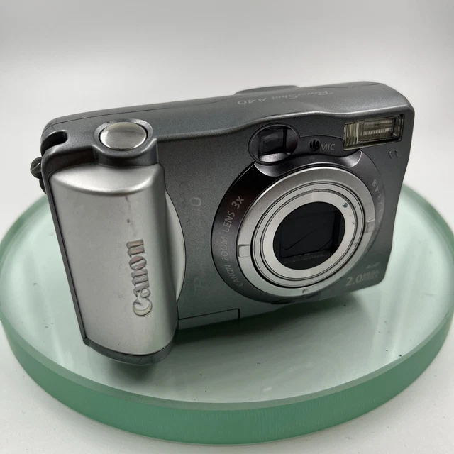 Canon PowerShot A40 2.0MP Compact Digital Camera Silver Tested #525