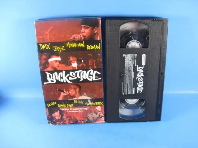 Backstage VHS 2001 DMX Jay-Z Method Man Redman Ja Rule Rap