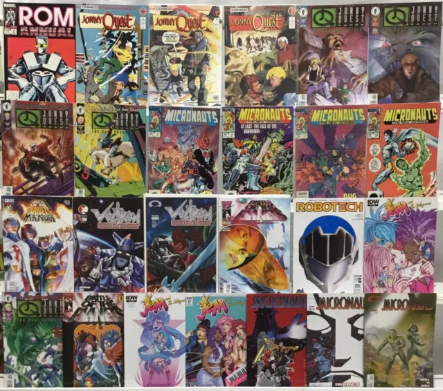 80’s Cartoons Comic Book Lot of 25 - ROM, Micronauts, Jem, Jonny Quest