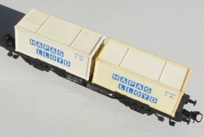 AMS Faller Ams 444 Wagon avec Conteneur Rare BNL368 