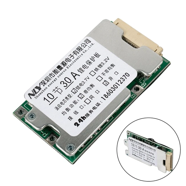 Protezione batteria agli ioni di litio 36 V 30 A BMS PCB con kit di bilanciamento per veicolo elettrico