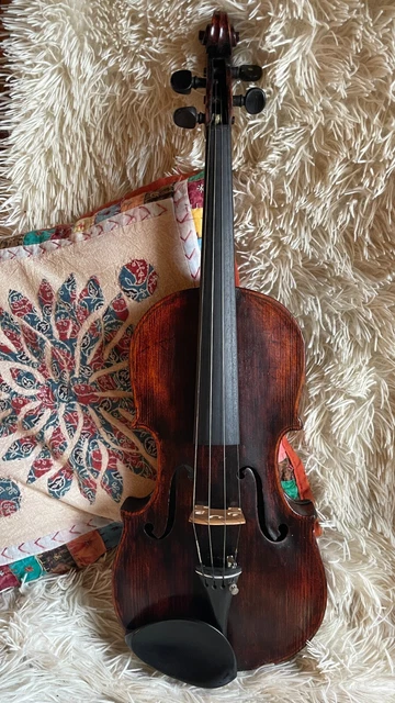 alte schöne 4/4 violine geige mit zettel chardone & fils 1911 + geigenkasten