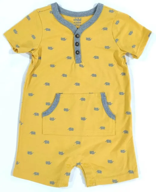 Infant Baby Boys 18 Months Carters Child of Mine Elephant One Piece Outfit