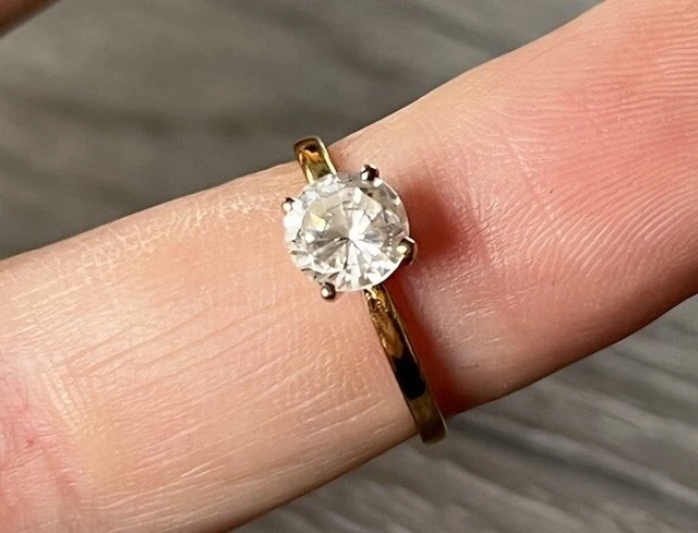 Bague US Marine En Métal Avec Pierre Rouge - Occasion, Taille Intérieure 1,9 Cm