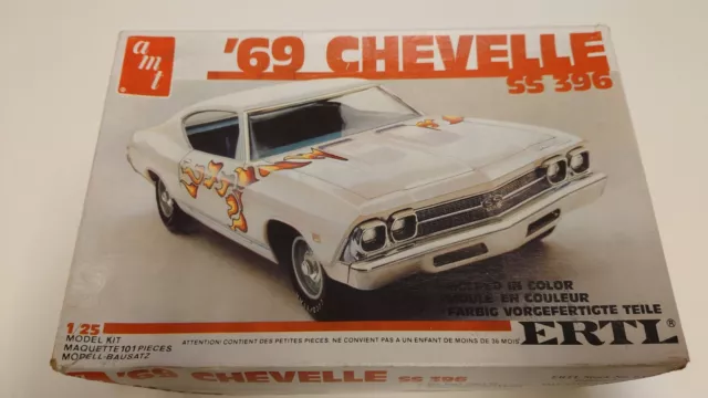 Amt 1969 Chevrolet Chevelle Ss - Massstab 1/25 Modellsatz Sammlung Set