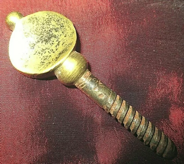 Interesting Antique Solid Brass Saxophone Screw. Vintage Woodwind Wind Jazz