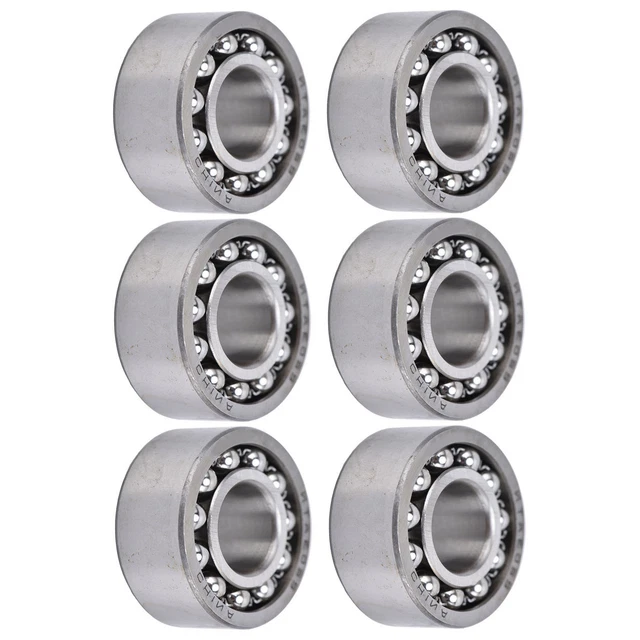 (2203)6Pcs Roulement à Billes à Alignement Automatique Double Rangée Contact