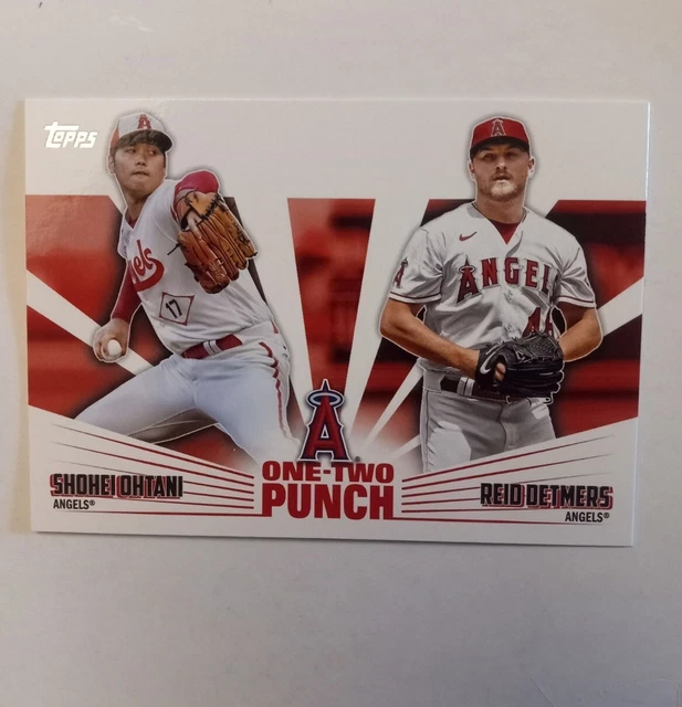 2023 TOPPS SERIES 1 Punch Shohei Ohtani Reid Detmers Angels 4.