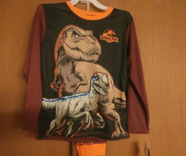 Jurassic World boys 2 piece pajama set size 10/12 Brand New with Tags