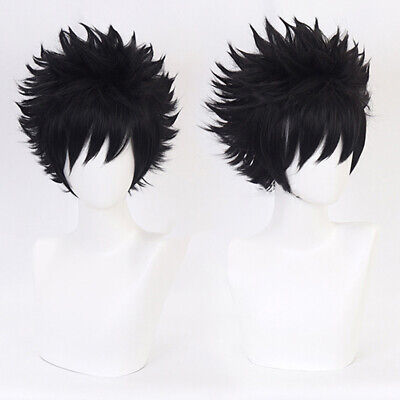 ANIME CARTOON CHARACTERS Dabi Black Wig Wavy Hair Fans Cosplay