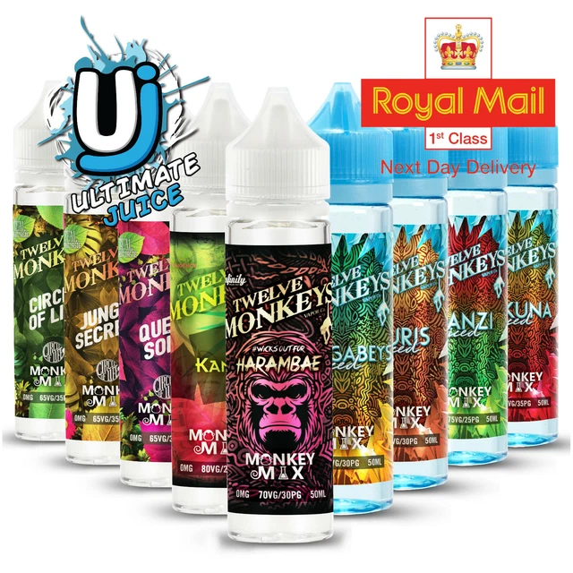 Twelve Monkeys 50ml Vaping E-liquid 70/30 VG 0mg