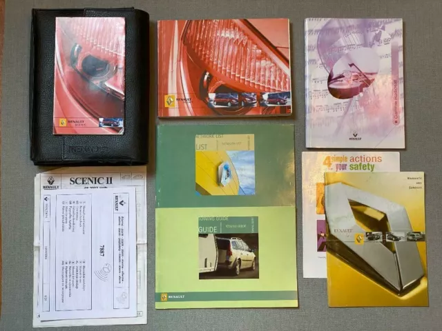 Manuale E Portafoglio Proprietari Renault Scenic 2003 - 2009