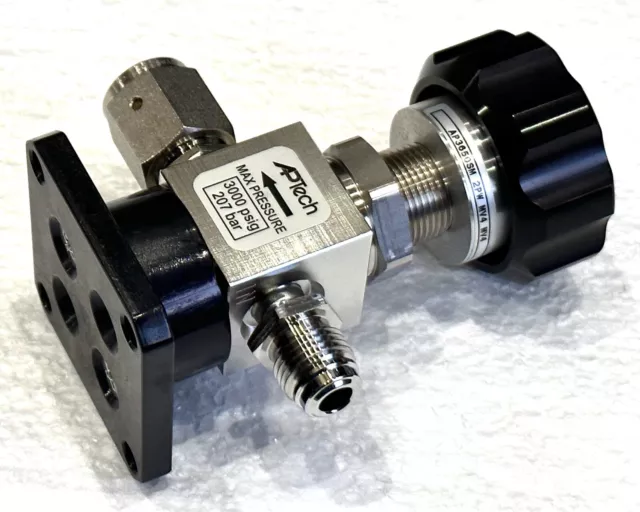 APTech AP3650SM 2PW MV4 MV4 Springless Diaphragm Valve 3000 PSIG